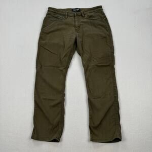 DUER Pants Size 32x26 Green Nature2X Relaxed Fit Tapered Leg Outdoors Casual